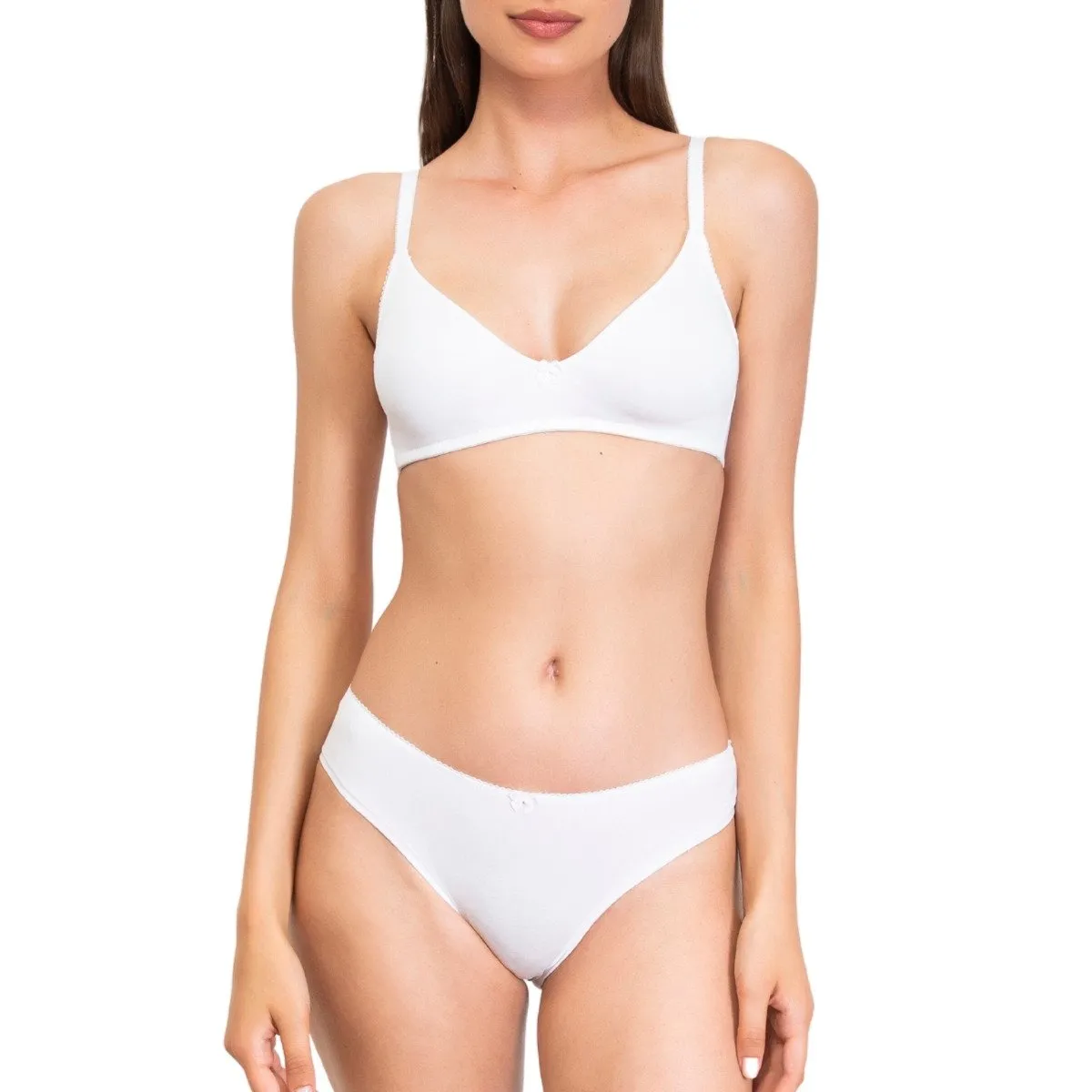 Soutien-gorge sans armatures milk coton bio True par Verdissima