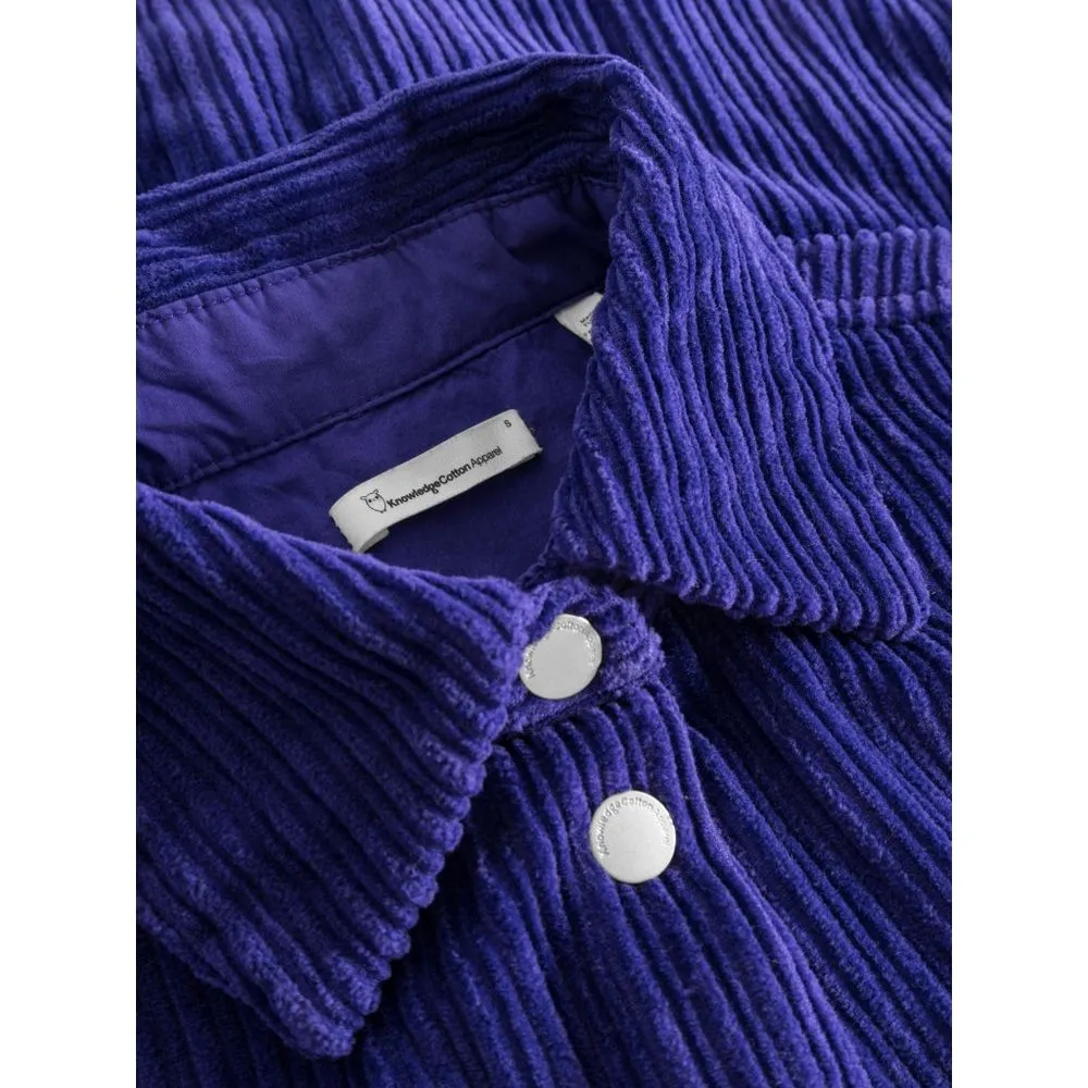 Surchemise velours en coton bio | violet "corduroy overshirt deep purple" 1416 deep purple femme