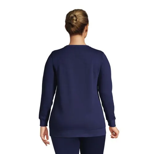 Sweatshirt Serious Sweats Long Réversible Intérieur Polaire, Femme Grande Taille