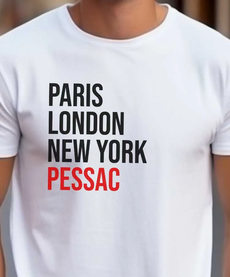 T-Shirt Paris London New York Pessac