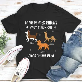 T-shirt Unisex Personnalisé - La Vie D‘un Chien