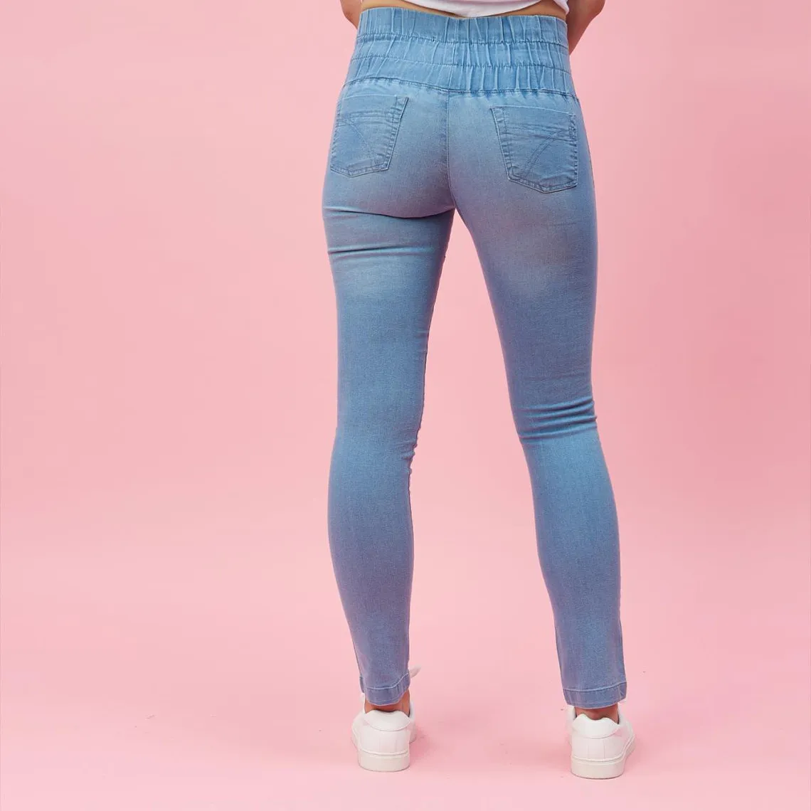 Tregging en jean élastique femme bleu | 3 Suisses