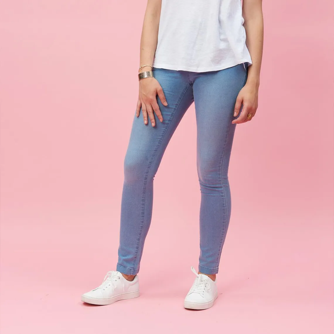 Tregging en jean élastique femme bleu | 3 Suisses