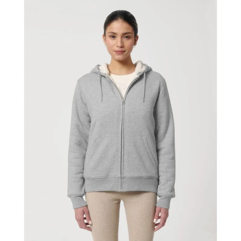 Zip-thru sweatshirts - Hygger Sherpa - Stanley Stella - Biologique et Éthique