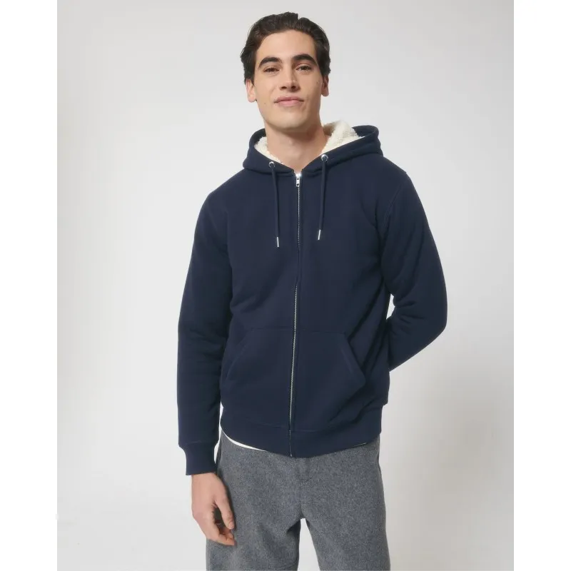 Zip-thru sweatshirts - Hygger Sherpa - Stanley Stella - Biologique et Éthique