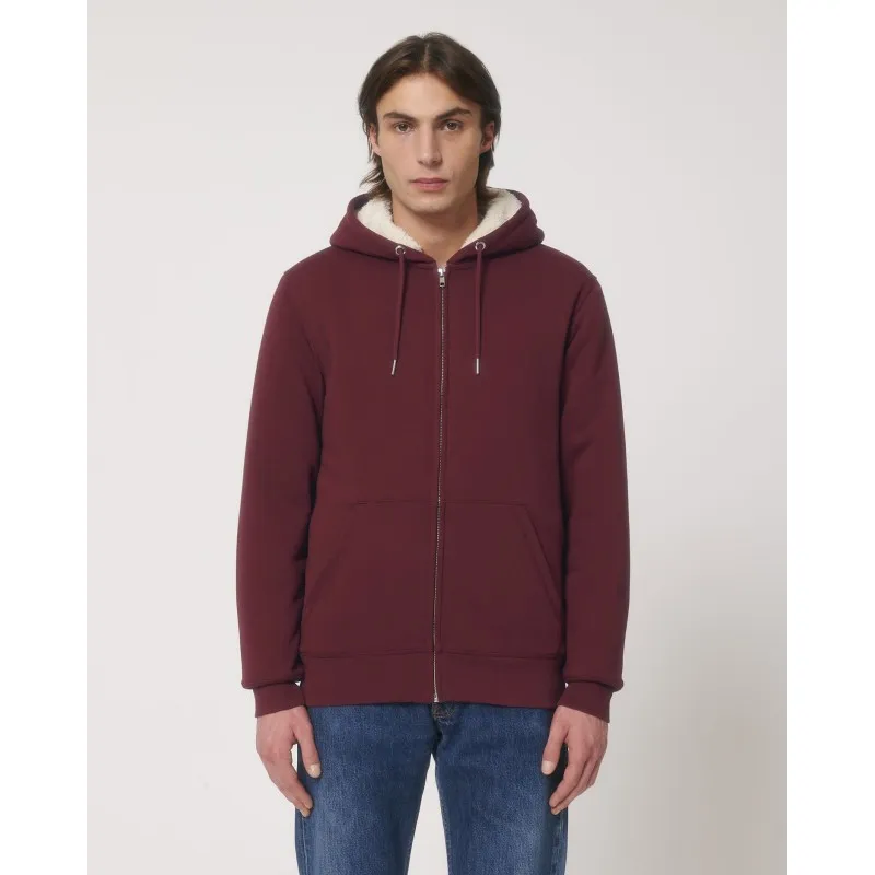 Zip-thru sweatshirts - Hygger Sherpa - Stanley Stella - Biologique et Éthique